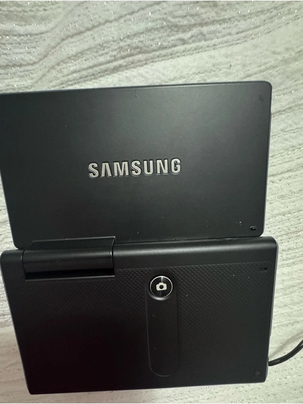 Samsung Black Compact Point-and-Shoot Camera with Wrist Strap